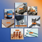 Carbide Burrs Set, 1/4" Shank Double Cut, Solid Power Tools 5PCS Spiral Rotary Files Die Grinder Bits for Metalworking Wood Cutting Carving & Deburring