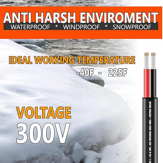 National Wire&Cable - 12/2 Tinned Copper Professional Wire (250 Feet) 12 AWG Gauge Stranded PVC Cord - 2 Conductor Electrical Wire - Made in USA - CL Rated/ETL Listed - Automotive, Low Voltage Cable