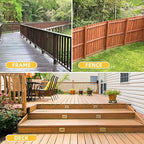 WELLOCKS Deck Screws, Wood Screws, Tan, Superior Rust Resistant, Epoxy Coated, Above 1000 Hour Salt Spray Coating T25 Torx Star Bit Included for Outdoor Wood Fence (5.2LBS Tan, #8×2-1/2")