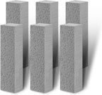 6 ps Pumice Stone Toilet Cleaning Tool Stain Hard Water Ring Remover for Toilet, Pool, Bathroom, Sink (Pumice-Grey1)