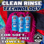 Chemical Guys Microfiber Cleaning Cloth and Towel Detergent – Concentrated Cleaner Removes Wax, Grease and Dirt – Restores Absorbency and Softness, Safe for Towels and Wash Mitts, 16 oz Orange Scent
