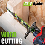 36-Piece Reciprocating Saw Blade Set with Organizer Pouch - Metal&Wood Cutting, Pruning Saw Blades