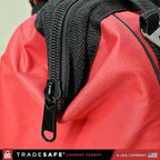 TRADESAFE Lockout Tagout Bag for Loto Devices - Polyester Canvas Lock Out Tag Out Kit Bag, Heavy Duty Tool Bag Organizer, 12-1/2 x 8 x 9-3/4 inches