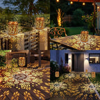 Brizled Butterfly Solar Lantern Lights 2 Pack, Warm White Christmas/Birthday Gift for Women Mom Grandma, Waterproof Hanging Solar Butterfly Lights, LED Lanterns for Garden Patio Path Tabletop Decor