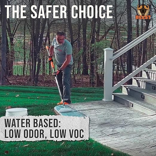 Paver Sealer - 8600 Wet Look (Medium Gloss) - 1 Gallon Covers up to 175-250 sq ft (2 Coats)| Concrete Sealer Outdoor - Color Enhancing Acrylic Sealant for Stones, Patios, Pavers, Bricks & Driveways