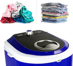 PURE CLEAN PUCWM11.7 Compact Home Washing Machine-Portable Mini Laundry Clothes Washer, Blue