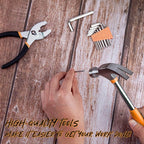 CARTMAN 39 Piece Tool Set General Household Hand Kit with Plastic Toolbox Storage Case Orange