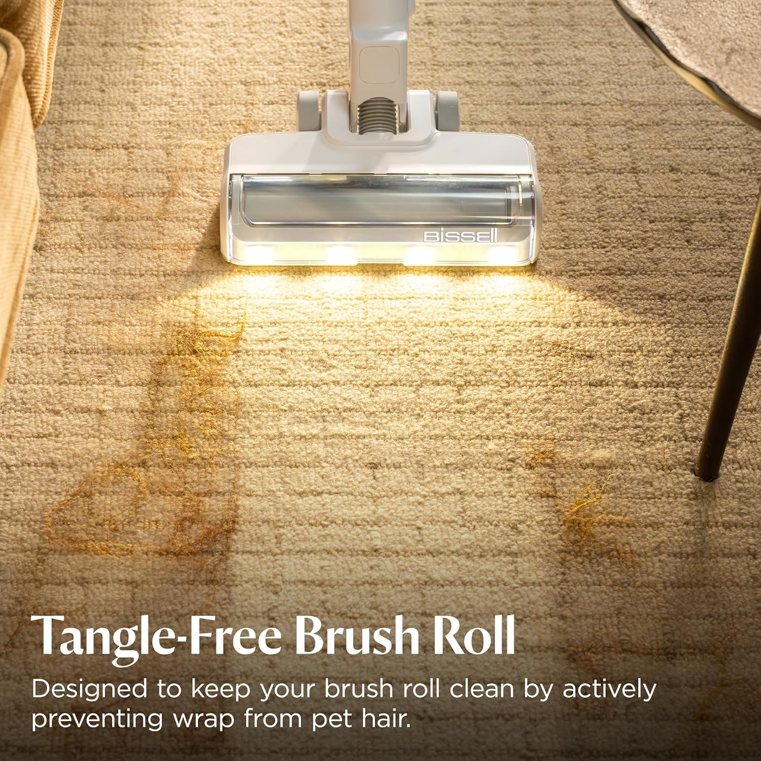 Bissell PowerClean 200W Self-Standing Cordless Vacuum w/Tangle Free Brush Roll, Removeable Battery, Wall Mount, Upholstery Tool & Bright Headlights, 4173