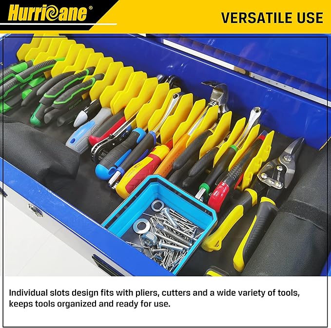 HURRICANE Pliers Organizer Rack, Pliers Cutters Organizer with Non-Slip Rubber Base, Keep Tools Organized in Drawers, 2 Pack, Extendable Design, Fit 3'H Drawers and More