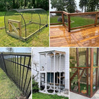 Thinkahead Black Hardware Cloth 1/2 in 24 x 50 ft 19 Gauge Vinyl PVC Coated Galvanized Chicken Wire Fencing, Garden Fence, Rabbit Wire