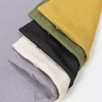 Hanging Linen Laundry Bag, 100% Pure Flax Linen Over The Door Hamper with Bottom Zipper for Laundry Room, Household Dirty Cloth Storage Organizer Bag, Black