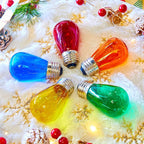 S14 Christmas Replacement Light Bulbs, 50 Pack Glass Edison Vintage Bulbs, 11 Watt, E26 Medium Base, Waterproof Commercial Christmas Bulb for Indoor Outdoor Home Patio Garden Decoration, Multicolor
