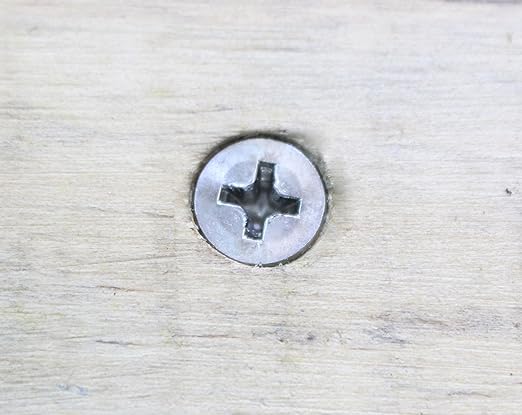 Bolt Dropper #4 x 3/4 inch Stainless Flat Head Phillips Wood Screw, (100 Piece), 18-8 (304) Stainless Steel Screws, Glasses Screws