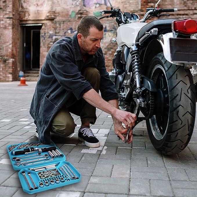 DURATECH 2-Piece Silicone Tool Tray, Premium Non-Slip Flexible Tool Organizer with Magnetic Tray, Tool Storage for Socket, Bolts and Nuts, Screwdriver bits, Gift for Christmas, Mechanic & Garage Tool