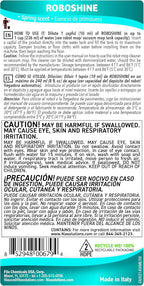 FILA Surface Care Solutions, ROBOSHINE, Detergent for All Robot Vacuum and Mop Combo and Wet Dry Vacuum Cleaner, Up to 100 Washes, Hard Floor Cleaner Mop Liquid for All Floor Tiles, 1Qt