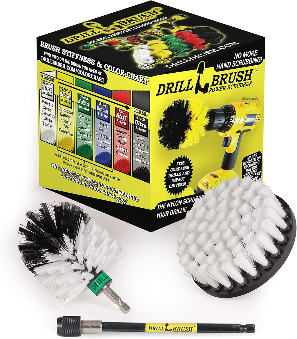 Car Cleaning Supplies - Truck Cleaning Accessories - Car Detailing Kit for Wheels - Rim Brush - Tire Cleaning Kit - Floor Mat Scrubber - Glass Cleaner - Leather Scrub Brush - Vehicle Carpet Cleaner