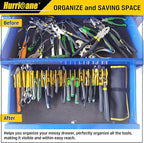 HURRICANE Pliers Organizer Rack - 10-Slot Extendable Tool Organizer, Non-Slip Rubber Base, Yellow, Fit 3" H, 1 Pack