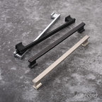 Alzassbg 15 Pack Matt Black Cabinet Pulls, 6-1/4 Inch(160mm) Hole Centers Kitchen Cabinet Handles for Cabinets and Drawers AL3061MB