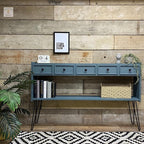 Dixie Belle Paint Company Chalk Finish Furniture Paint - Stormy Seas (4oz) - Matte Blue Gray Chic Chalk Mineral DIY Furniture Paint