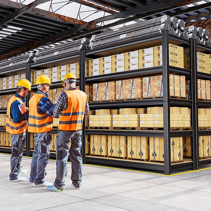Set of 3 Garage Shelving-2050 lbs 5 Tier Storage Shelves,Adjustable Heavy Duty Metal Shelving Unit and Storage Large Rack,Utility Steel Shelf for Warehouse Industrial Pantry Basement 71"x46"x18"