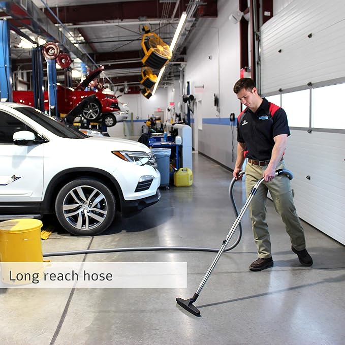 VacuMaid GV50WPRO Professional Wall Mounted Utility and Garage Vacuum with 50 ft Hose and Tools