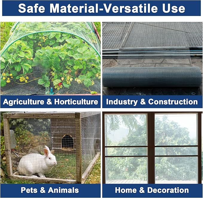 304 Stainless Steel Woven Wire Mesh Metal Window Screen Mesh Roll Security Mesh Roll for Door Screen/Patio Screen/Cabinets Mesh 20 Mesh 0.15mm Wire Dia (Black, 39.4in x 65.6ft)