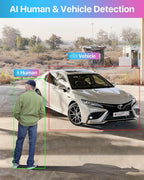 ZOSI 3K 5MP Lite H.265+ Home Security Camera System, 8 Channel Surveillance DVR with AI Human Vehicle Detection and 4 x 1080p Weatherproof CCTV Dome Camera Outdoor Indoor, 80ft Night Vision, 1TB HDD