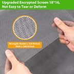 Replacement Window Screens, 48X118 Inch Durable Window Screen Mesh for Patio Porch Door Windows, DIY Adjustable Fiberglass Screen Repair Kit Sliding Net Roll Pet, Grey by Ouskr