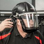 Trend Airshield Pro Full Air Circulating Face Shield w/ Ear Defenders - Complete Face and Hearing Protection Pack, AIR/PRO/D2