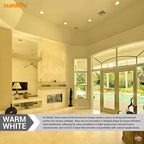 Sunlite 40539 PLD13/SP30K/10PK Double Twin Tube Compact Fluorescent Lamp, PLD 2-Pin, 13 Watts, 660 Lumens, 3000K Warm White, 2-Pin (GX23-2) Base, 10 Pack