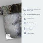 artgeist Wall Mural World Map 116x83 in - XXL Peel and Stick Self-Adhesive Wallpaper Removable Large Sticker Foil Wall Decor Print Picture Image Design Map of The World k-A-0380-a-a