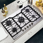 30-inch 5-Burner Built-in Gas Cooktop with Stainless Steel & Cast Iron Grates - LW5S01A (LPG/NG Convertible)