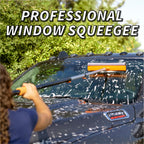 5-30 ft Window Washer Squeegee Kit with Extension Pole (36+ Foot Reach) // Long Handle Squeegee for Window Cleaning & Car Cleaning Multi-Use//Telescopic Professional Window Cleaning Squeegee for Home