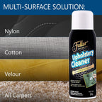 Fuller Brush Upholstery Cleaner - Multi Surface Solution - Rich Foaming Formula Penetrates and Removes Stubborn Stains Eliminates Odors Renews and Restores Surfaces Perfect for Carpets Seats and More