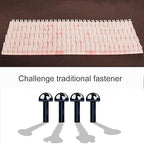 Dual Lock Fastener 1in x 2in 8pcs, Reclosable Interlocking Tape Heavy Duty EZ Pass Holder, Adhesive Hook Lock Sticky Back Mushroom Mounting Tape Clear Color for Indoor and Outdoor