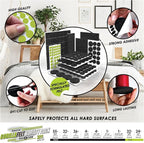 Slipstick Gorilla Felt Furniture Pads (189 Piece Variety Pack) Premium Furniture Pads & Chair Leg Floor Protectors for Hardwood Floors & Hard Surfaces