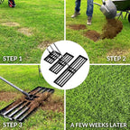 Walensee Lawn Leveling Rake, 6.5FT 17"x10" Levelawn Tool, Heavy Duty Effort Saving Lawn Level Tool, Stainless Steel Handle Lawn Leveler for Yard Garden Golf Course, Ease Level Soil Sand Dirt Surfaces