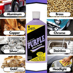 Products – The Original Purple Metal Polish, No Silicone, Body Shop Safe, Great for Aluminum, Brass, Copper, Chrome, Silver, Stainless and Gold, Made in The USA (3)