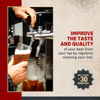Kegerator Beer Line Cleaning Kit - All Necessary Cleaning Accessories and Powder Cleaning Compound