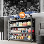 3000LBS Storage Shelves, 48" W Heavy Duty Garage Shelving Unit, Adjustable Industrial Shelving, 4 Tier Metal Shelving for Garage, Supermarket, Warehouse, 48" W x 24" D x 70" H