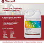 Fiberlock LeadSafe Cleaner, 1 Gallon, Lead Dust Cleaner, Controls & Removes Lead Dust After Renovation, Repair, Painting or Abatement Projects, Ideal for Walls, Windows, Floors, Doors, Trim & More