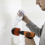 Bring It On Cleaner Water Spot Remover 16 Ounce, Plus 2 Drill Brushes, Drill Brush Attachment, Great Tile and Grout Cleaner, Tub and Shower Cleaner