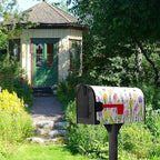 Spring Tulip Floral Mailbox Covers Magnetic Large Size 25.5 X 21 Inch Summer Spring Flower Butterfly Mailbox Cover Oversized Post Box Cover Wraps for Home Yard Decorations