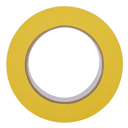 Lichamp 10-Pack Automotive Refinish Masking Tape Yellow 36mm x 55m, Cars Vehicles Auto Body Paint Tape, Automotive Painters Tapes Bulk Set 1.4-inch x 180-foot x 10 Rolls (600 Total Yards)