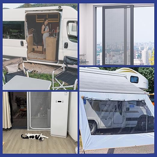 KING MOUNTAIN Black Window Screen Repair Tape,3inX35FT Heavy Duty Screen Repair Kit for Window Screen and Screen Door Tears Holes,Strong Adhesive & Waterproof Window Screen Patch, Weather Resistant