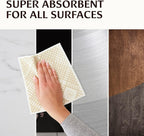 Swedish Dish Cloths for Kitchen - Reusable Dishcloths for Washing Dishes - Each Cellulose Dish Cloth Replaces 15 Rolls of Paper Towels and is More Absorbent Than a Sponge - Dishcloth Set of Six