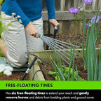 Yard Butler Terra Garden Hand Tools - Weeding Hand Tiller Tool for Efficient Gardening - Weed Remover Tool for Lawn & Garden Care - Durable Gardening Accessory, Whisk Rake