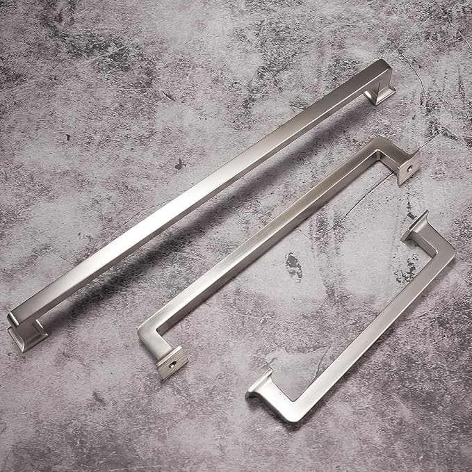 COTYKILEY 10 Pack 7 Inch(177mm) Brushed Satin Nickel Cabinet Handles Kitchen Cabinet Pulls Cabinet Door Handles Kitchen Cabinet Hardware Cupboard Drawer Pulls Dresser Handles