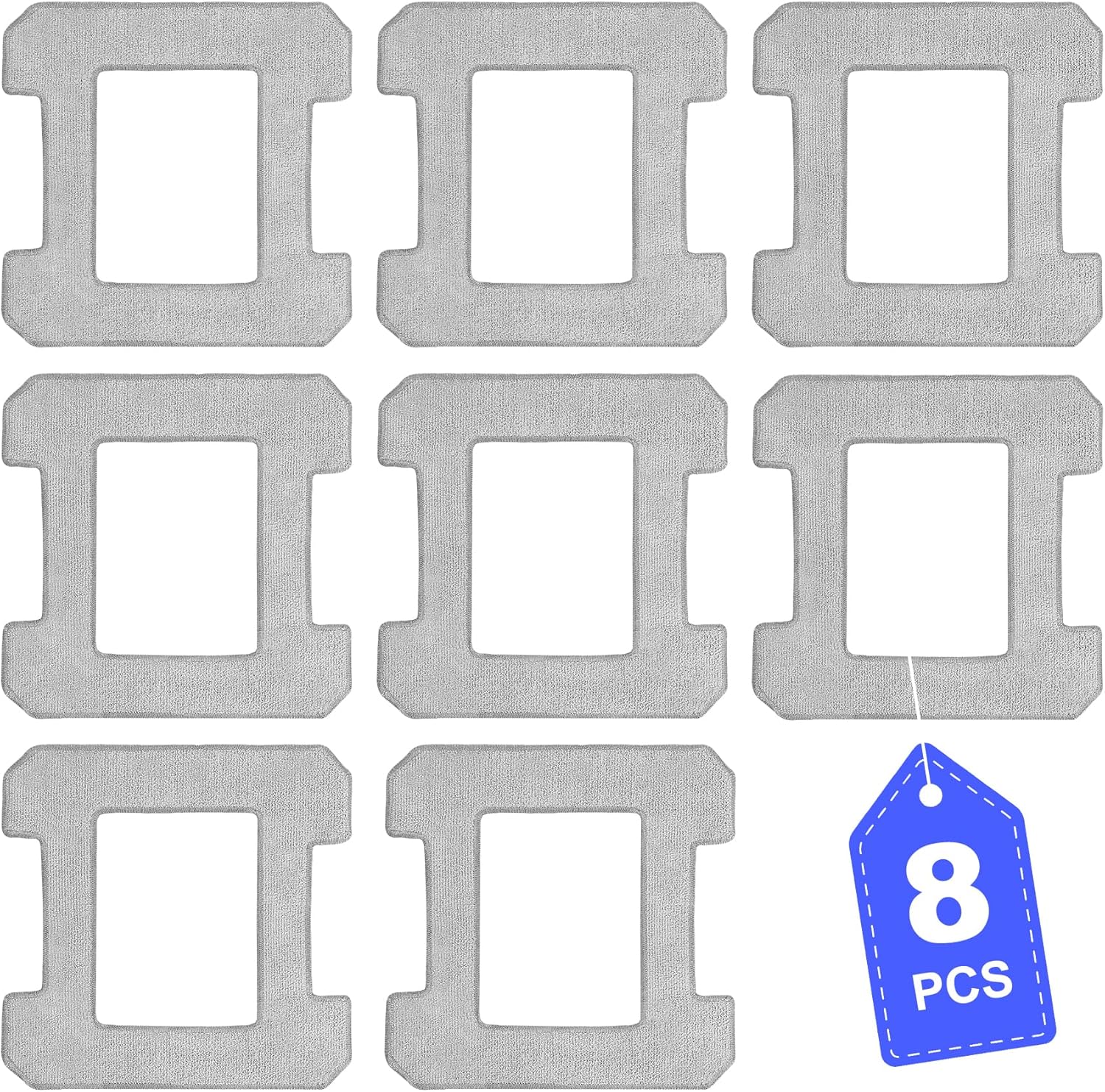 8 Count Cleaning Rag Compatible with Ecovacs Winbot W2 Omni, W1, W1 Pro Window Vacuum Cleaner Robot, Washable Reusable W2 Omni Mop Cloth W1 Mop Pad Accessories