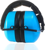 DECIBEL DEFENSE Professional Safety Ear Muffs 37dB NRR - The HIGHEST Rated & MOST COMFORTABLE Ear Protection For Shooting & Industrial Use - THE BEST HEARING PROTECTION...GUARANTEED (BLUE)
